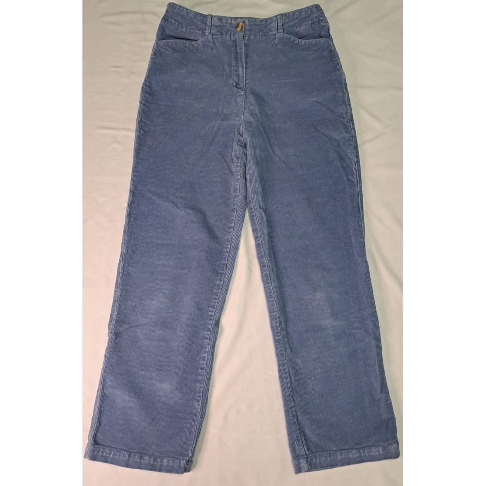 Talbots Women's Vtg 6P Powder Blue Corduroy Pants Retro Boho Academia Y2k Preppy